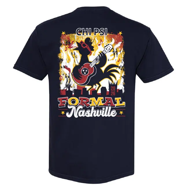 Chi Psi Guitar Playing Rooster Formal Shirt 2