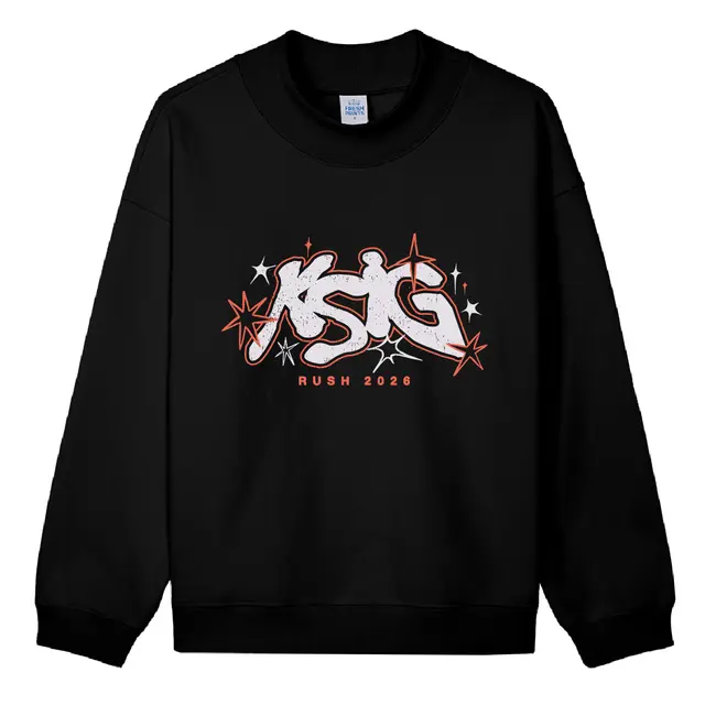 Kappa Sigma Graffiti Text and Stars Rush Sweater 2