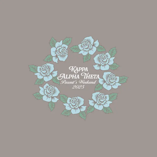 Kappa Alpha Theta Blue Roses Parent's Weekend Hoodie