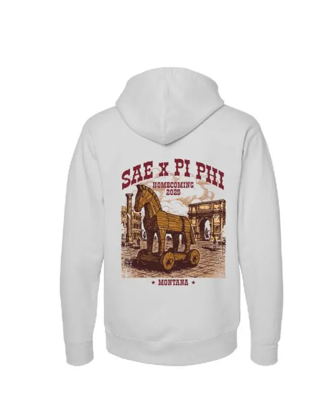 Sigma Alpha Epsilon SAE x PI PHI Trojan Horse Homecoming Hoodie