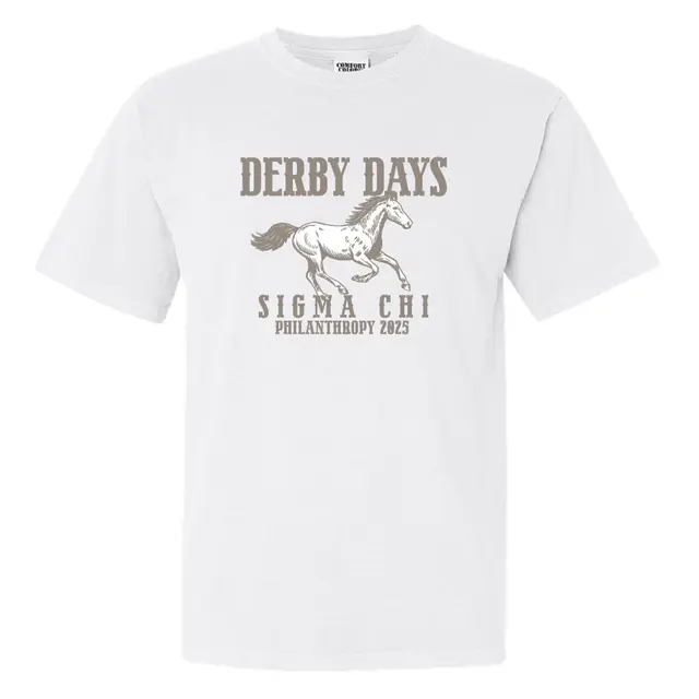 Sigma Chi Derby Days Horse Drawing Philanthropy Shirt 2