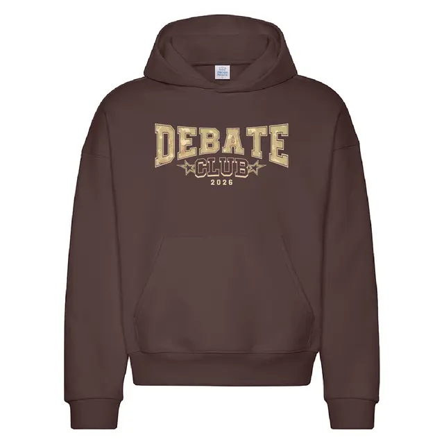 Debate Club Bold Camo Text PR Hoodie 2