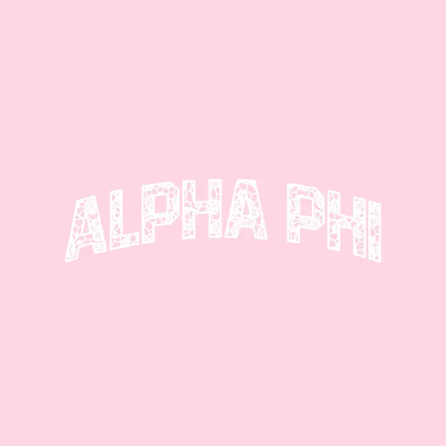 Alpha Phi Floral Pattern Text PR Hoodie