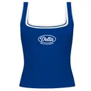 Delta Delta Delta Script Text and Oval Big Little Reveal Tank 2