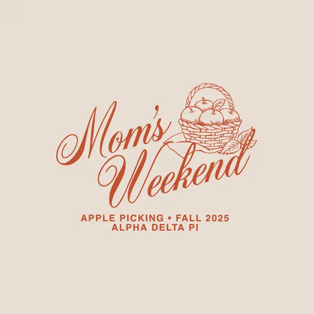 Alpha Delta Pi Basket of Apples Mom's Weekend Shirt