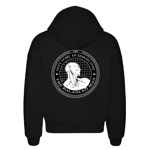 Sigma Phi Epsilon Balanced Man Graphic PR Hoodie 2