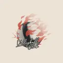 Volleyball Club Fiery Ball Graphic PR Crewneck