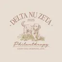 Delta Nu Zeta Playful Dog Illustration Philanthropy Shirt
