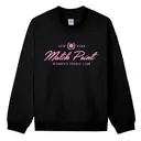 Women's Tennis Club Match Point Pink Script PR Crewneck 2