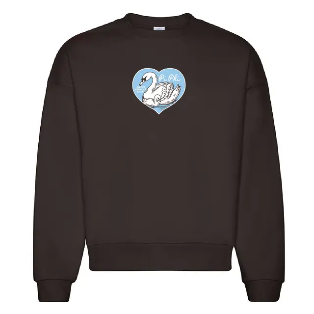 Pi Beta Phi Swan Heart Graphic Mom's Weekend Crewneck 2
