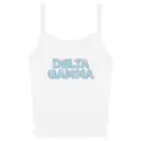 Delta Gamma Floral Lace Text PR Tank 2