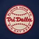 Delta Delta Delta Baseball Graphic Rush Shirt