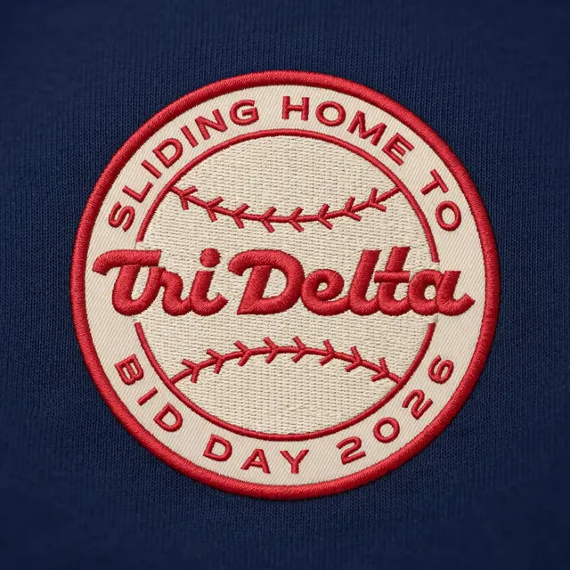 Delta Delta Delta Baseball Graphic Rush Shirt