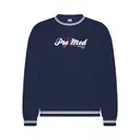 Pre-Med Society Stethoscope Heart Text PR Crewneck 2