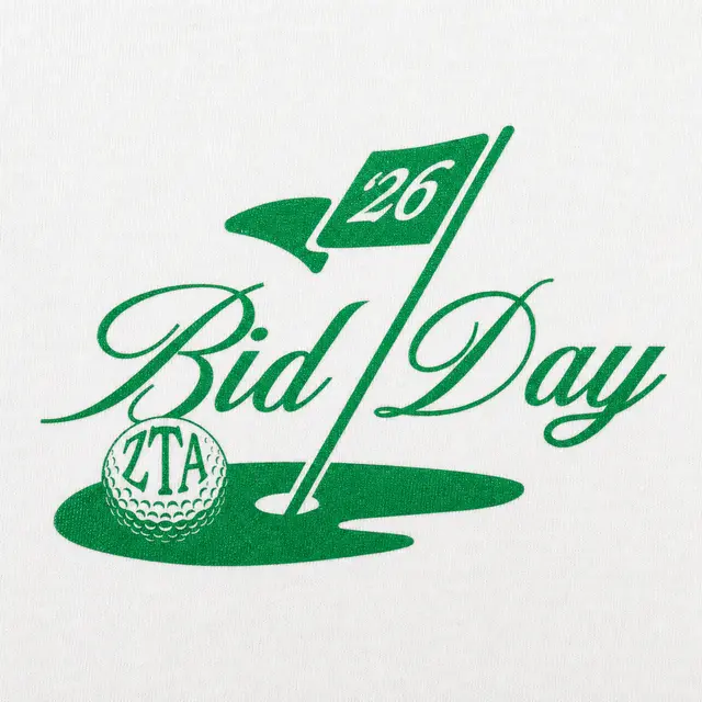 Zeta Tau Alpha Golf Themed Bid Day Crewneck