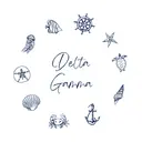 Delta Gamma Nautical Illustration PR Shirt