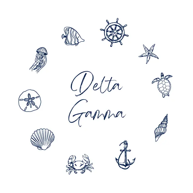 Delta Gamma Nautical Illustration PR Shirt