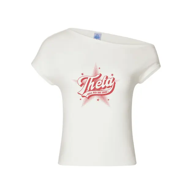 Kappa Alpha Theta Bold Star Graphics Rush Bid Shirt 2