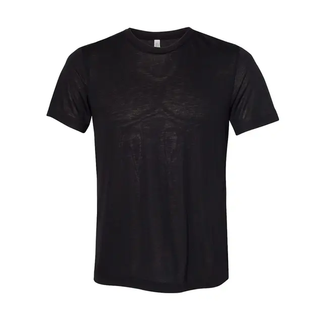 Customizable Bella + Canvas Fast Fashion Unisex Viscose Fashion Tee 3880 Black Front