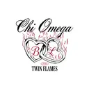 Chi Omega Twin Flames Flaming Hearts Big Little Reveal Shirt