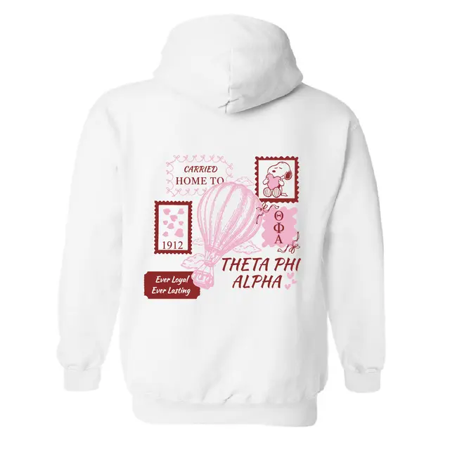 Theta Phi Alpha Hot Air Balloon and Hearts PR Hoodie 2