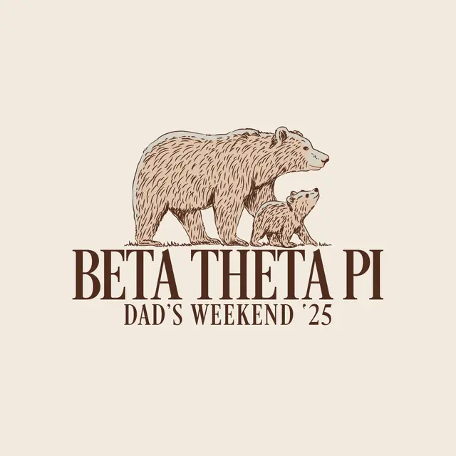 Beta Theta Pi Bear Family Dad's Weekend Crewneck