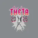 Kappa Alpha Theta Energetic Figure Bid Day Crewneck