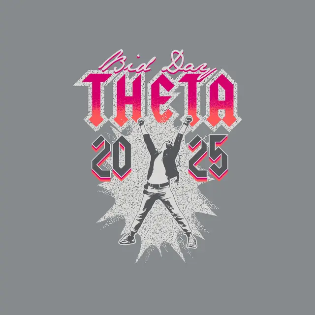 Kappa Alpha Theta Energetic Figure Bid Day Crewneck