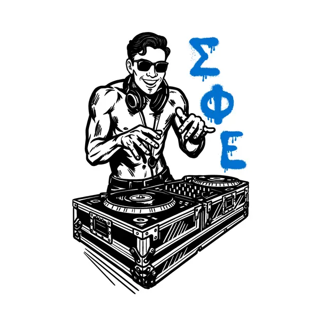 Sigma Phi Epsilon DJ graphic PR Shirt