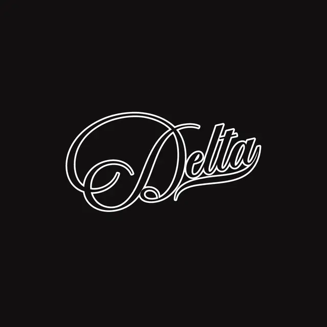 Delta Delta Delta Outline Script Text PR Tank