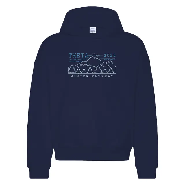 Kappa Alpha Theta Mountain Scene Winter Retreat Hoodie 2