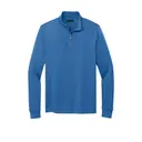 Double-Knit 1/4-Zip Charter Blue Front