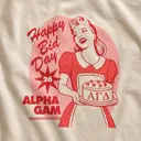 Alpha Gamma Delta Vintage Cake Graphic Rush Bid Shirt