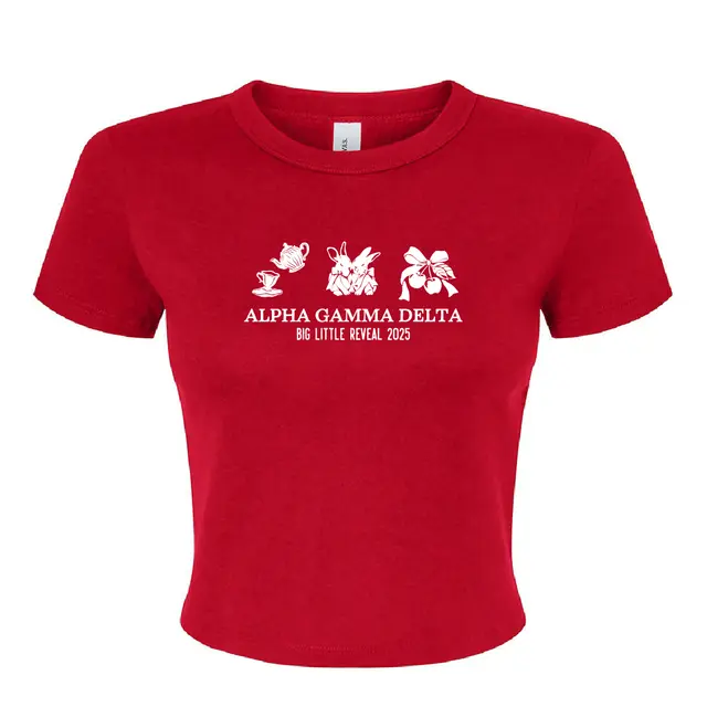 Alpha Gamma Delta Cute Bunnies Big Little Reveal Shirt 2