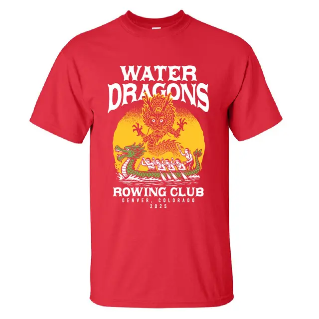 Rowing Club Water Dragons Fierce Dragon Illustration PR Shirt 2