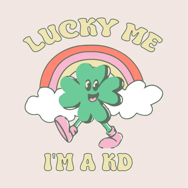 Kappa Delta Lucky Cartoon Shamrock PR Shirt