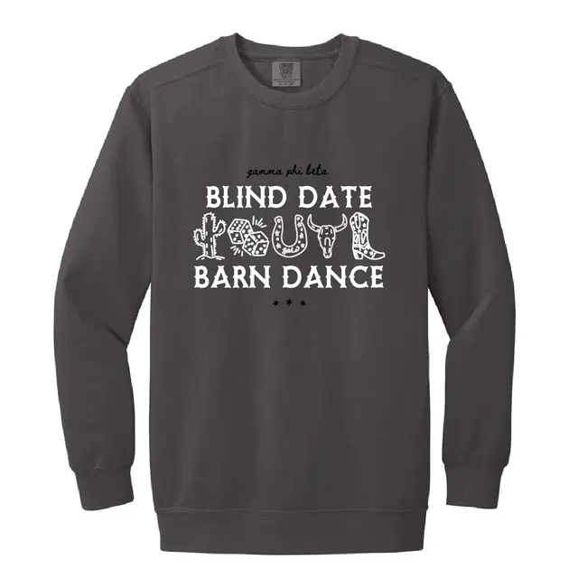 Gamma Phi Beta Western Icons Blind Date Crewneck 2
