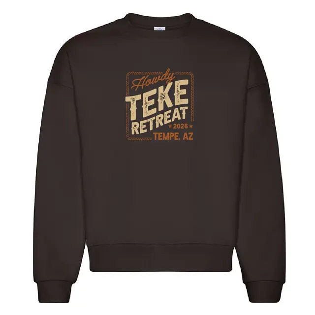 Tau Kappa Epsilon Rustic Western Retreat Crewneck 2