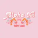 Alpha Xi Delta Ribbon Heart Graphic PR Shirt