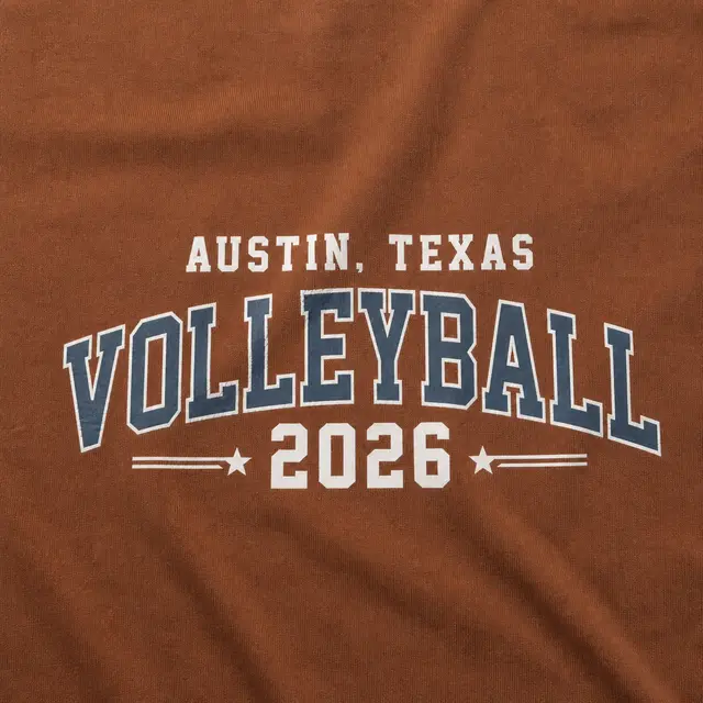 Volleyball Club Block Lettering Established Year Crewneck