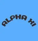 Alpha Xi Curved Text Polka Dot PR Tank