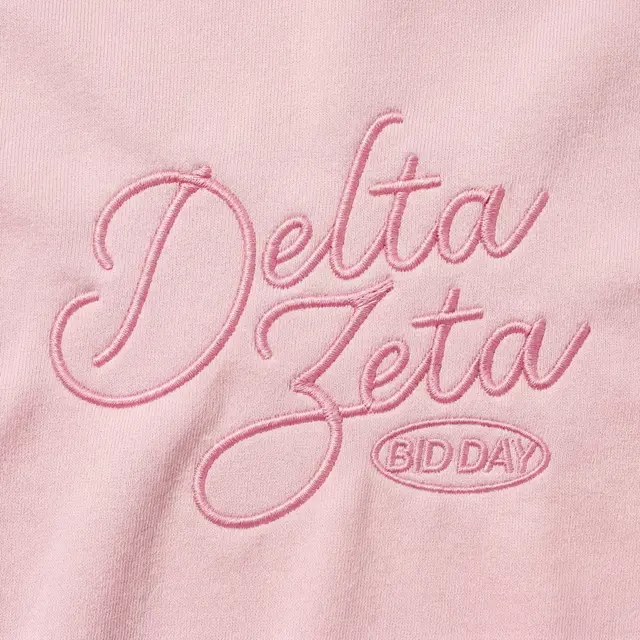 Delta Zeta Script Lettering Bid Day Tank