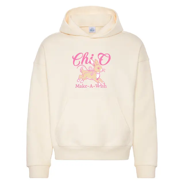 Chi Omega Bunny Illustration Philanthropy Hoodie 2