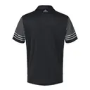 Adidas Striped Sleeve Polo a490 Black Back