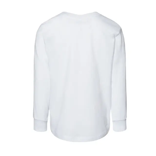 Bella + Canvas Toddler Jersey Long Sleeve Tee 3501t White Back