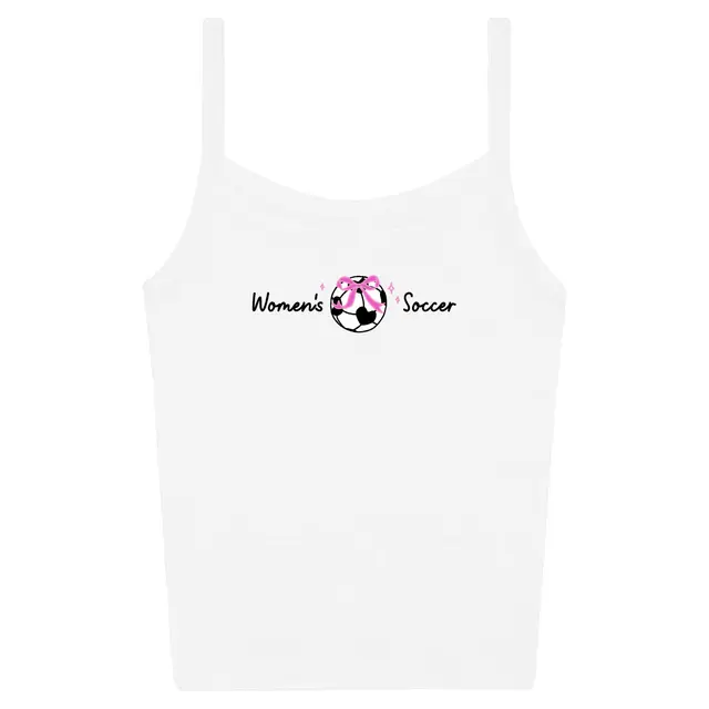 Women's Soccer Pink Bow Soccer Ball PR Tank 2