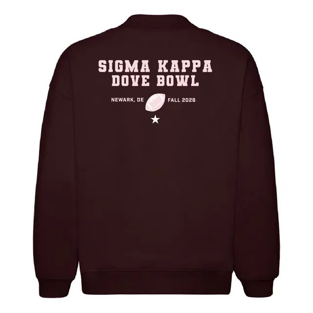 Sigma Kappa Bold Block Text Dove Bowl Sweater 2