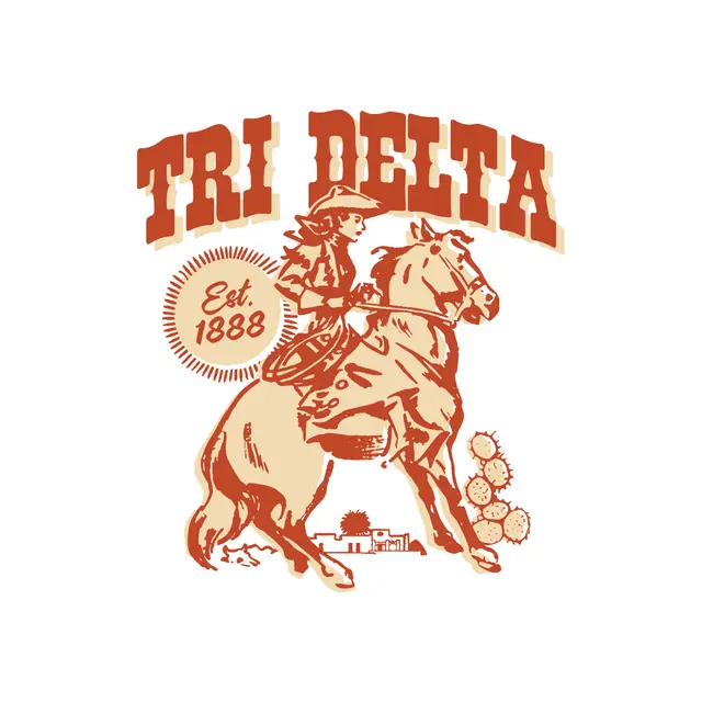 Delta Delta Delta Cowgirl Rider PR Tank