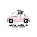 Alpha Delta Pi Pink Car Parent's Weekend Hoodie