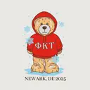 Phi Kappa Tau Teddy Bear Snowflakes PR Hoodie